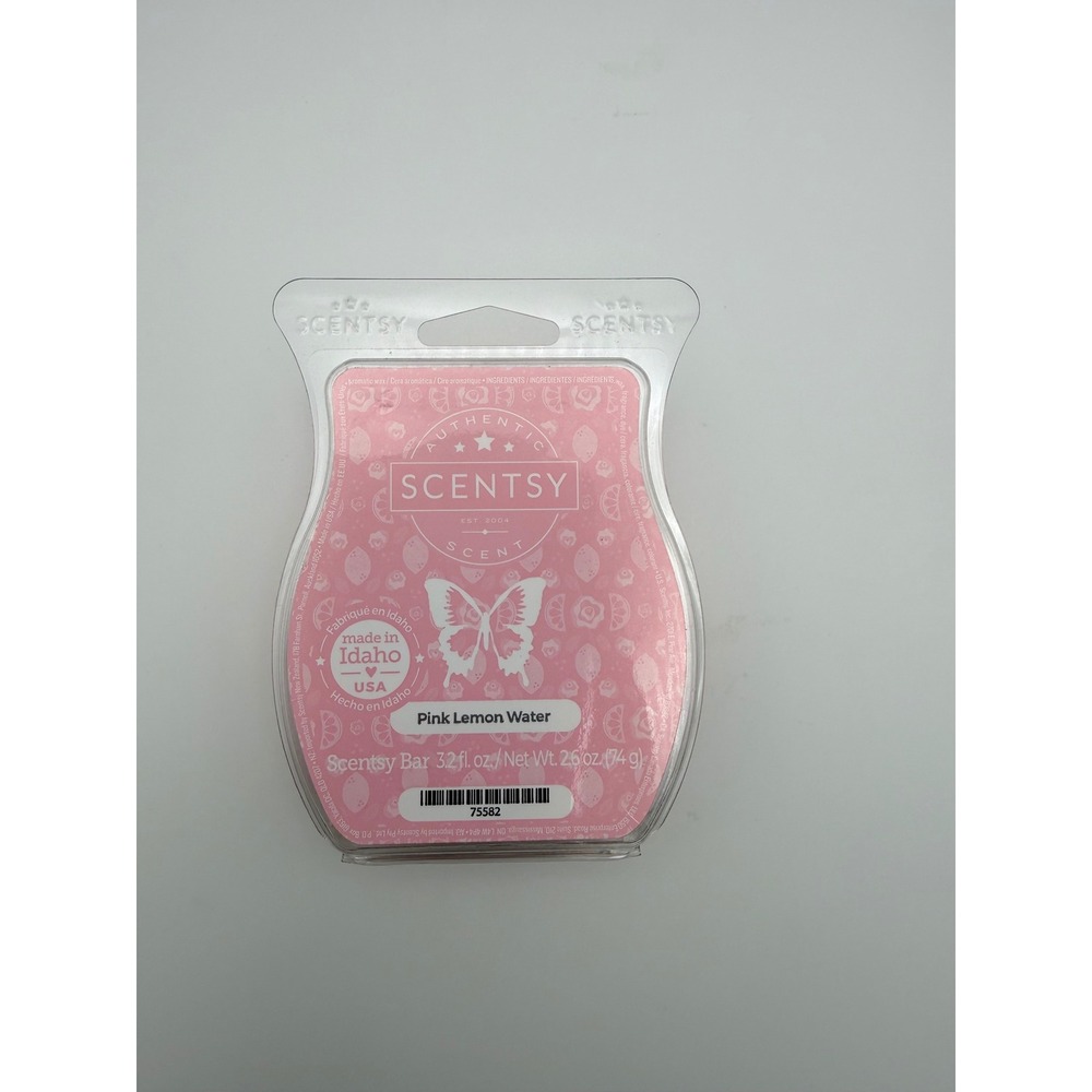 Scentsy Pink Lemon Water Scent Bar Wax Melt Authentic Home Fragrance
